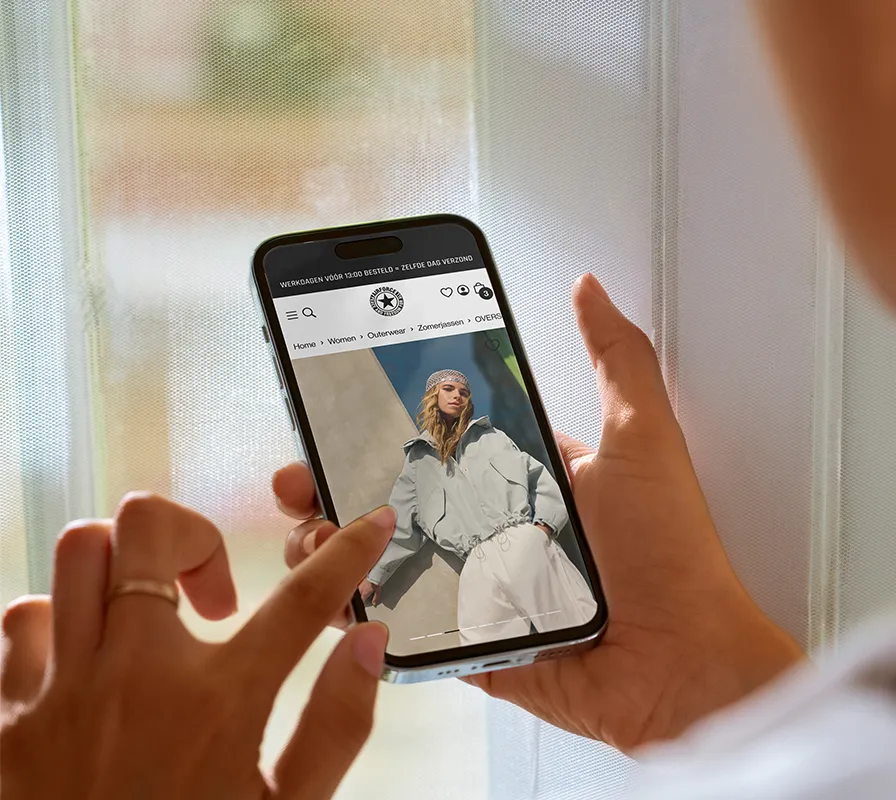 Magento 2-webshop met Hyvä: <br>Een op maat gemaakt UX design, razendsnel, met een geweldige aansluiting op zoekgedrag.