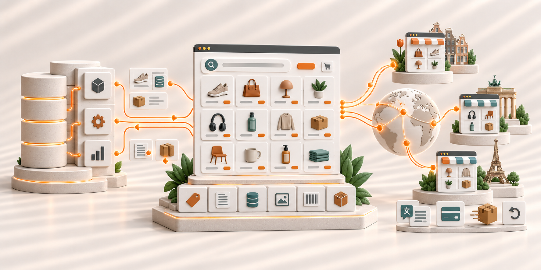 Gespecialiseerd Shopify-bureau voor 5.000 producten, een ERP-koppeling en internationale verkoop